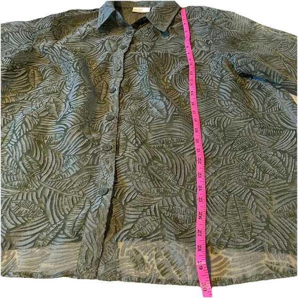 VTG Alfred Dunner Women's Green Button Down Top Size‎ 18W - Picture 13 of 15